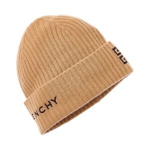 Givenchy 4G Wool & Cashmere-Blend Beanie, Brown